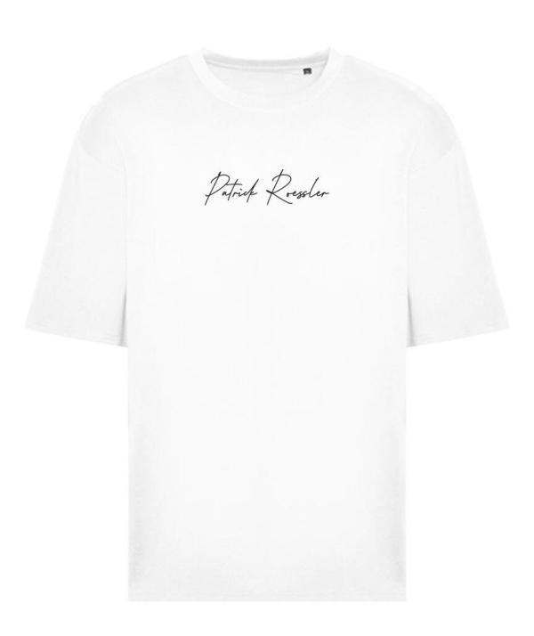 Weißes T-Shirt mit Schriftzug