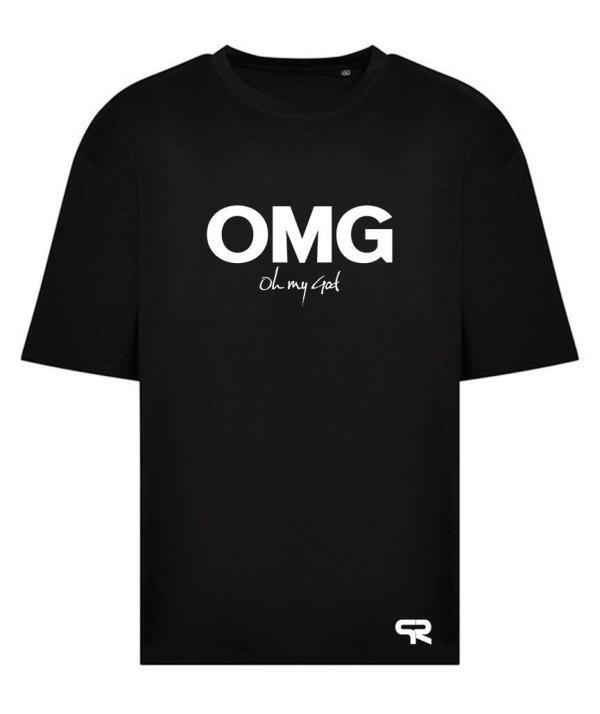 Schwarzes T-Shirt mit Aufdruck
